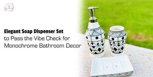 Elegant Soap Dispenser Set to Pass the Vibe Check for Monochrome Bathroom Decor