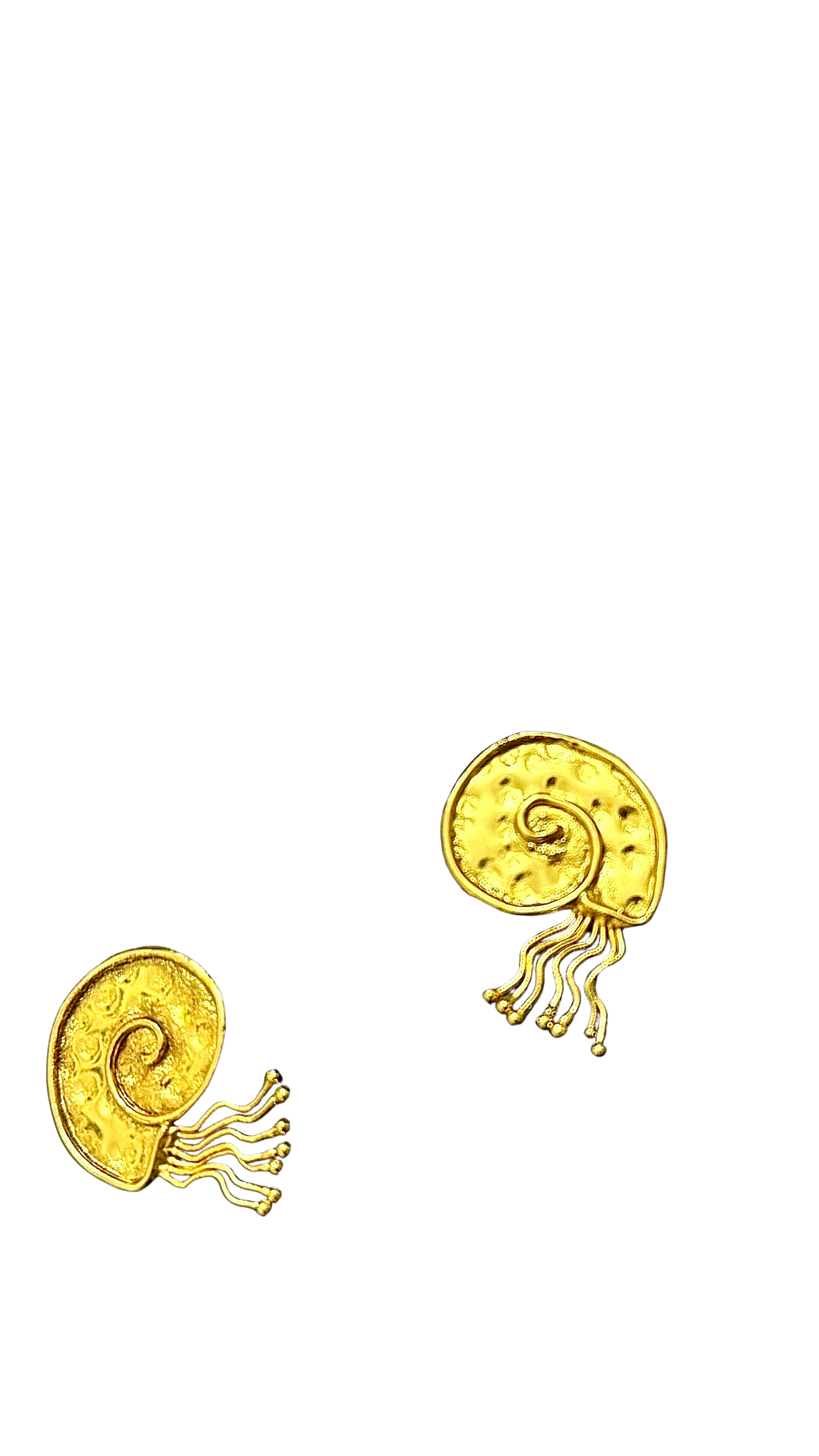 Golden Octopus Handcrafted Earring