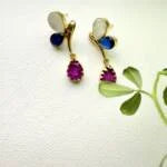Precious Stone Multicolor Earring