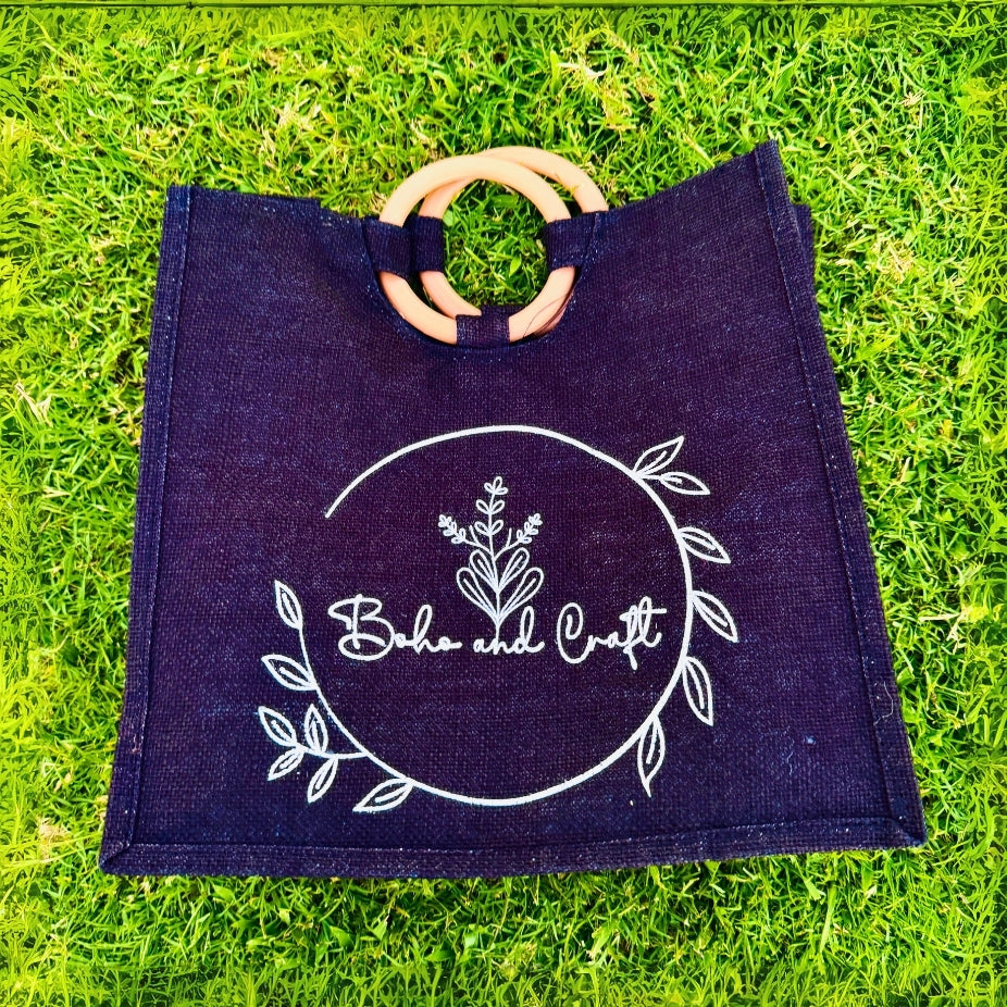 Beautiful beaded flower wooden handbag handmade for women’s fashion
