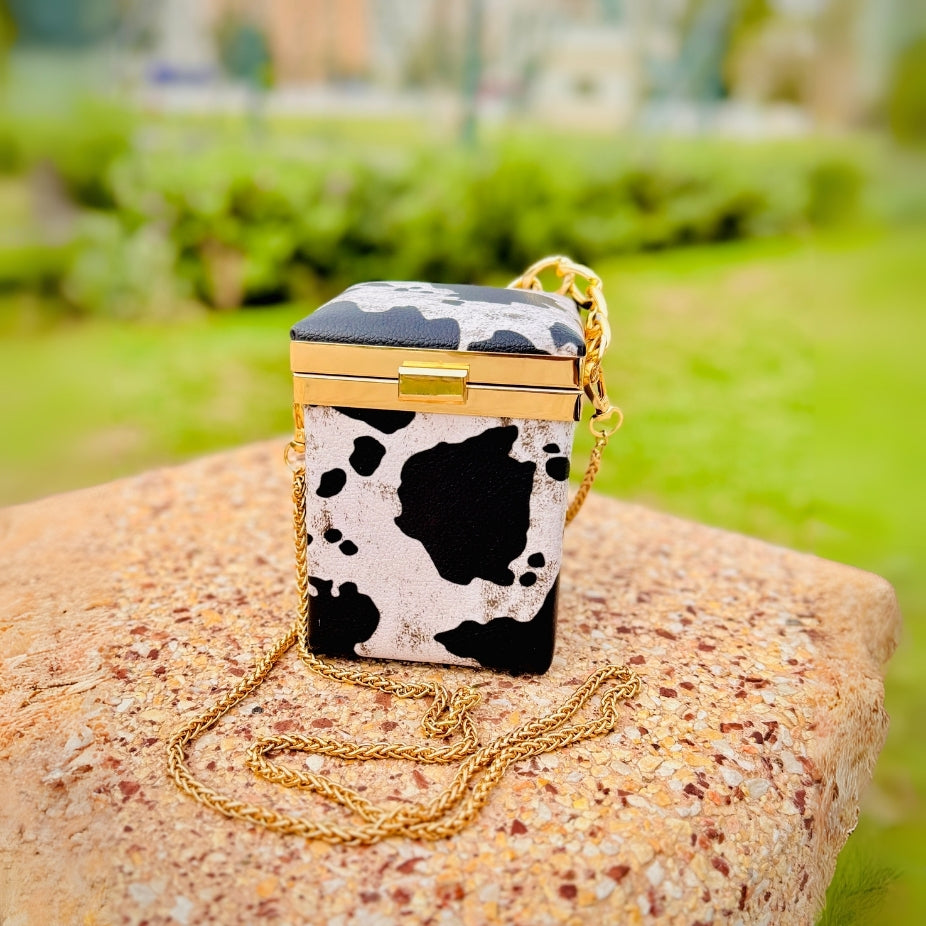 Unique brass metal shaped handbag handcrafted for stylish women and special occasions