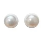 Vintage White Pearl Big Stud