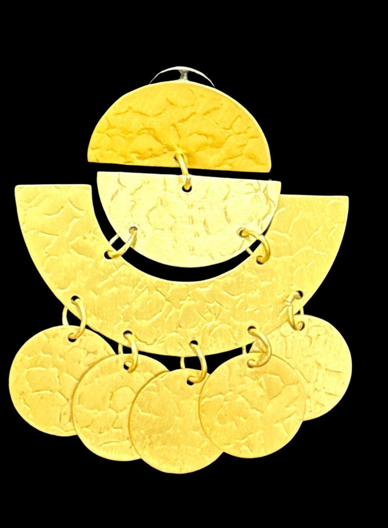 Beautiful Designer Gold Plated Brass Handmade Earring