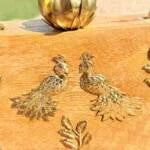 Golden wooden handbags