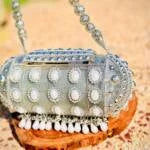 Round Shape Metal Banjara Metal Handbag
