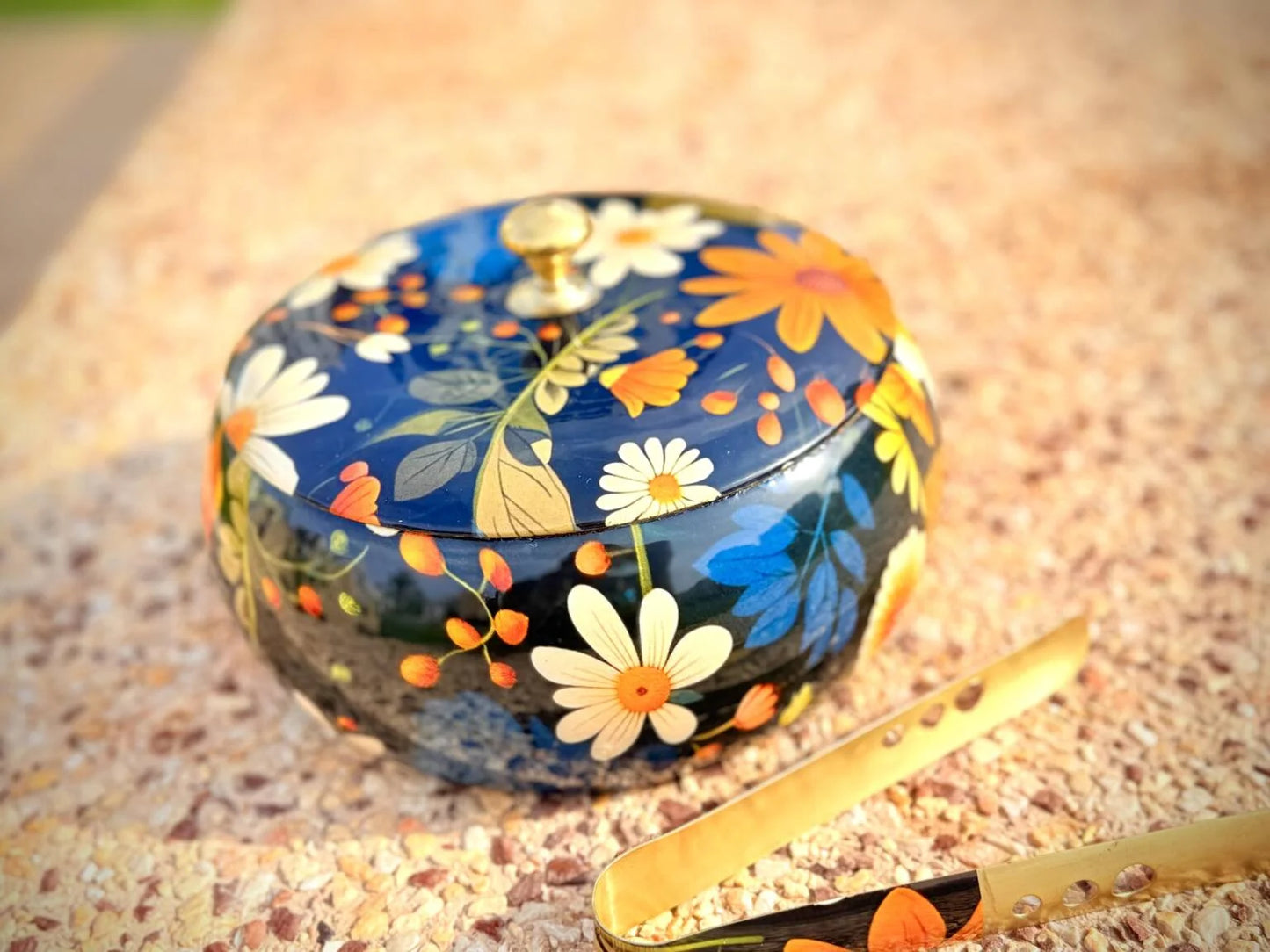 Mango Wood Chappati Box Available in 3 Designs