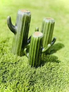 Cactus shape vases set of 3