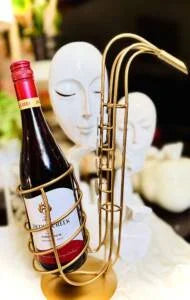 Sexaphone Shaped Wine Holder