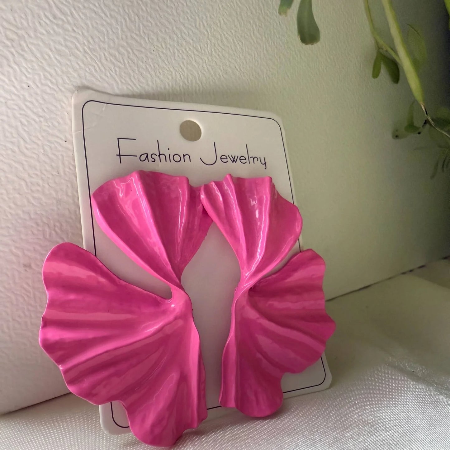 Sterling Silver Flower Stud Pink