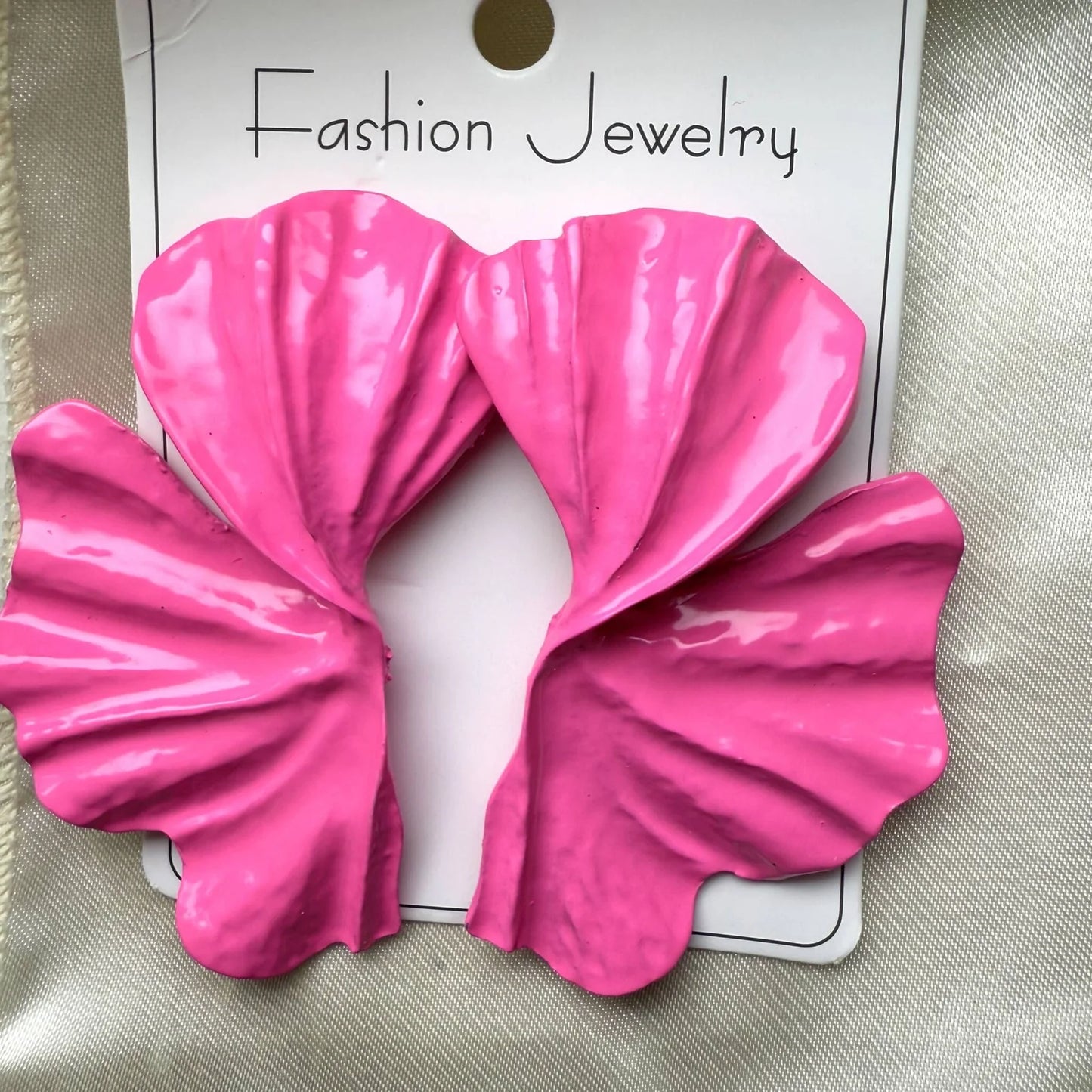 Sterling Silver Flower Stud Pink
