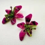 Arcylic Floral Stud Earring