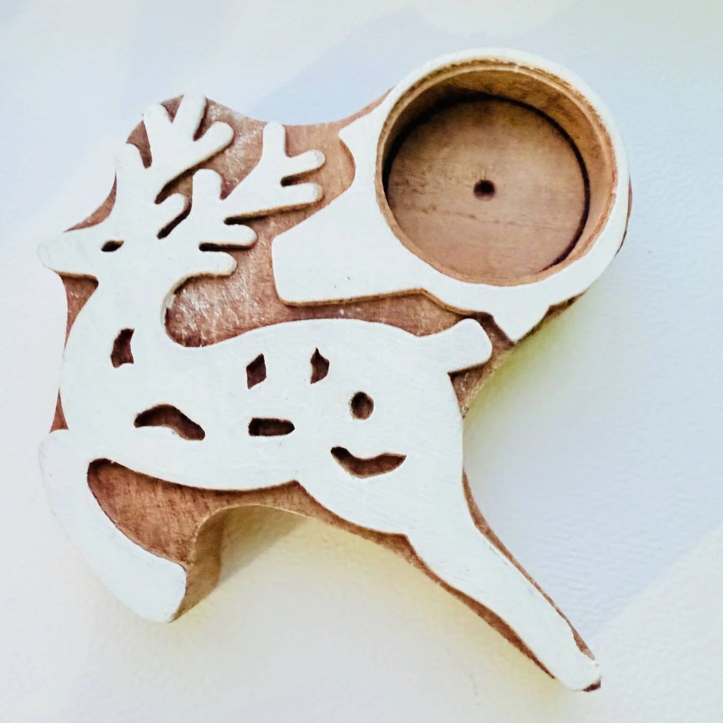 Wooden Candle Holder