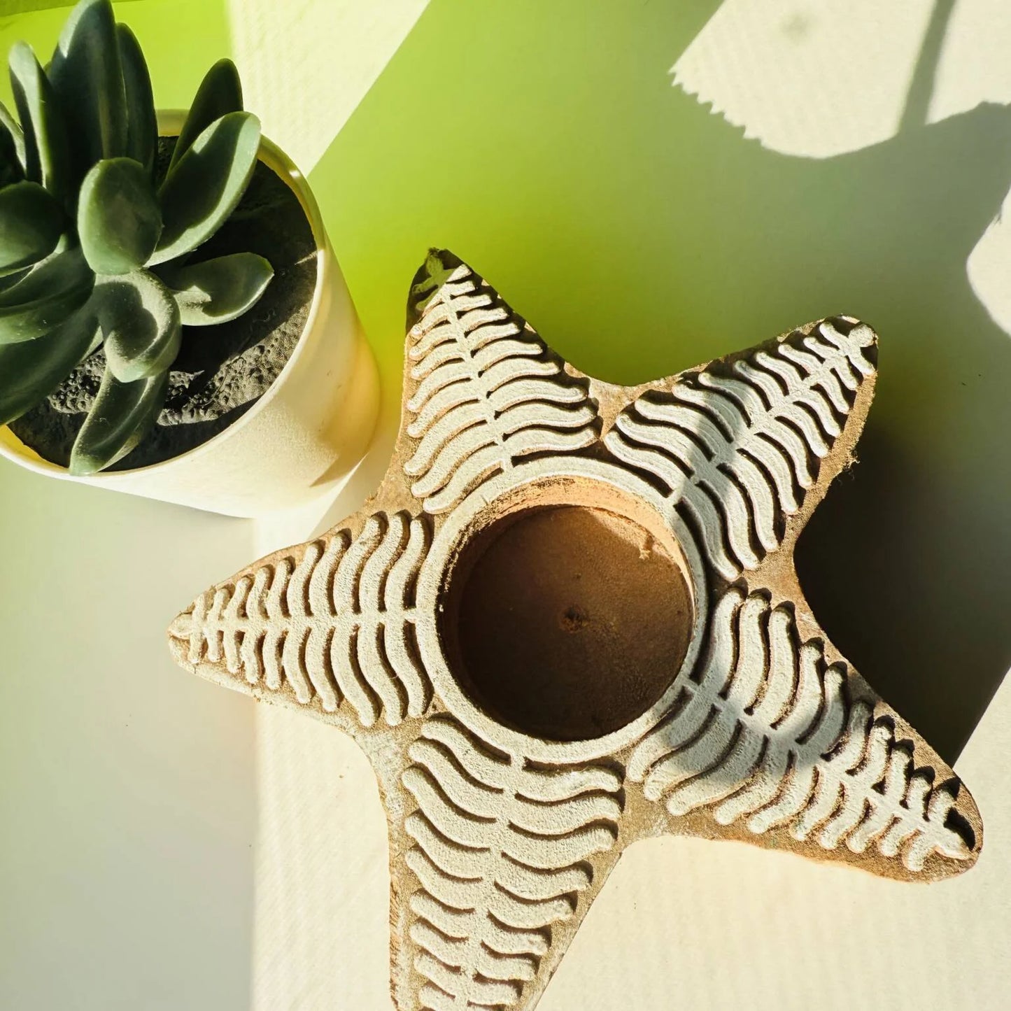 Wooden Candle Holder