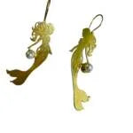 Mermaid Shaped Metal Earring