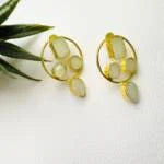 Mother of Pearl Round Earring