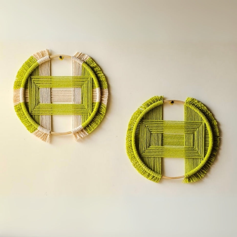 Macrame thread Handmade Circle shape Wall Décor
