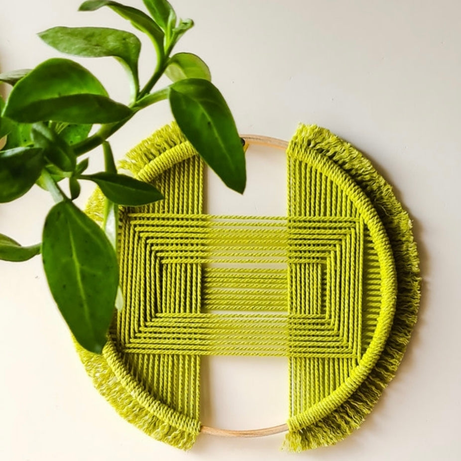 Macrame thread Handmade Circle shape Wall Décor