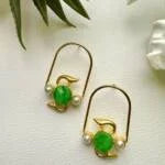 Glass Stone Modern Design Earring