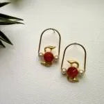 Glass Stone Modern Design Earring