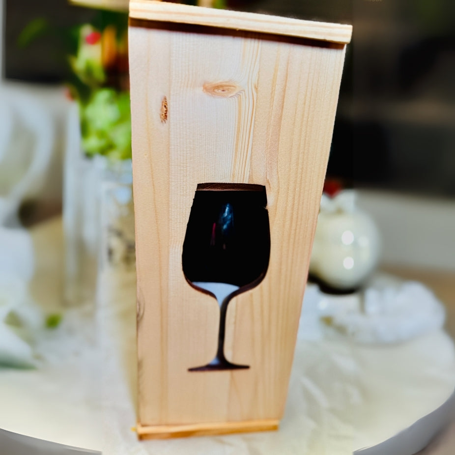 Pine wood wine Gifting Box