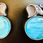 Unique Elephant design with Precious Stone