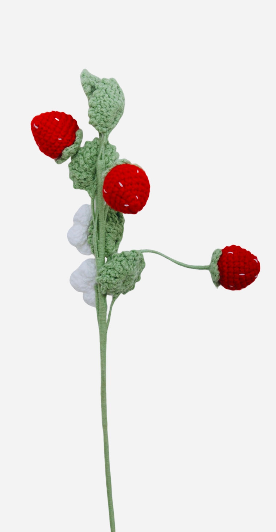 Strawberry Shaped Handmade Crochet Flower