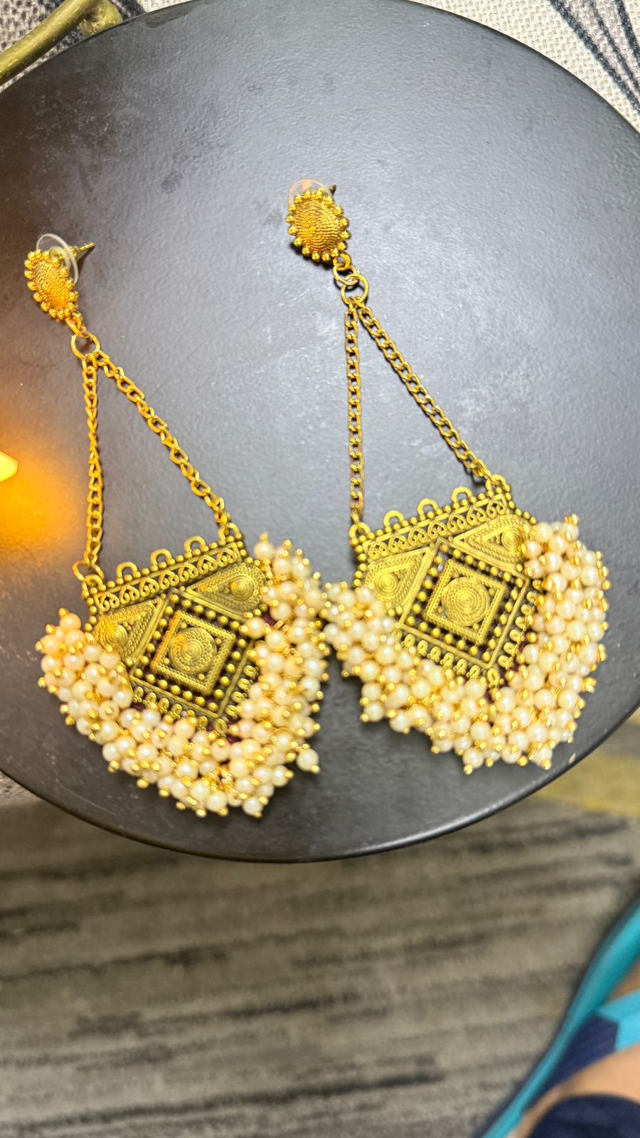 Enchanting Pearl Chandelier Earring