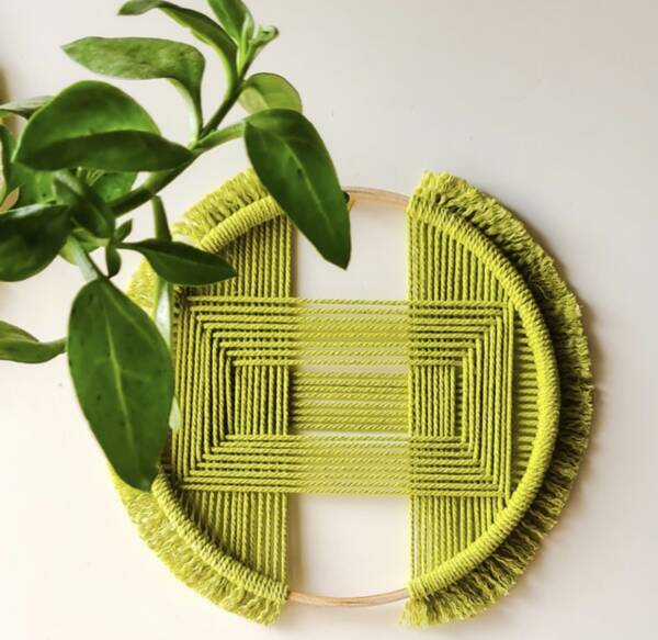 Macrame thread Handmade Circle shape Wall Décor