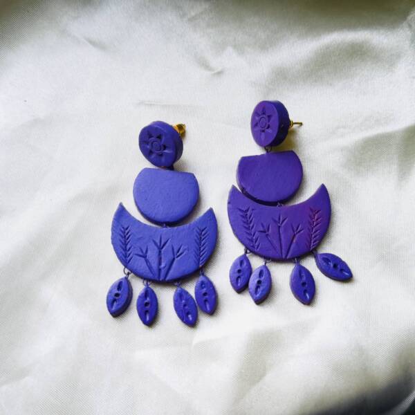 Handpainted Earring Set Long