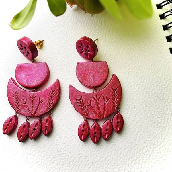 Handpainted Earring Set Long