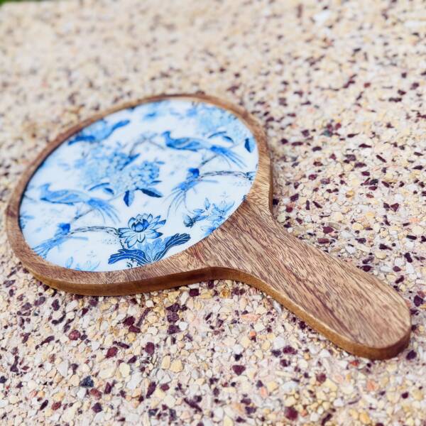 Decorative pizza serving plate