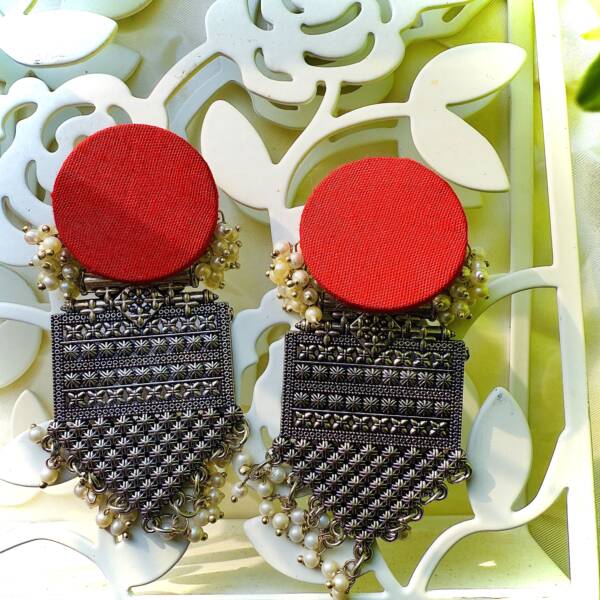 Handloom Fabric Danglers