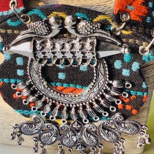 German Silver Multicolor Necklace Set