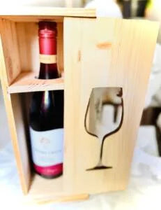 Pine wood wine Gifting Box