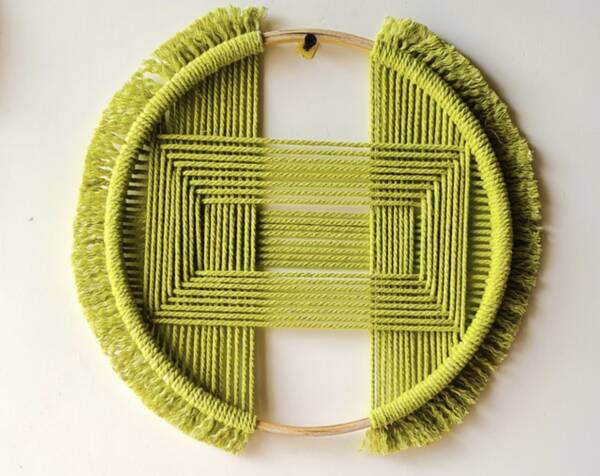 Macrame thread Handmade Circle shape Wall Décor