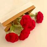 Valentines Day Rose Fashion Durable crochet Flower