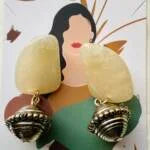 Precious Horn shaped Earring