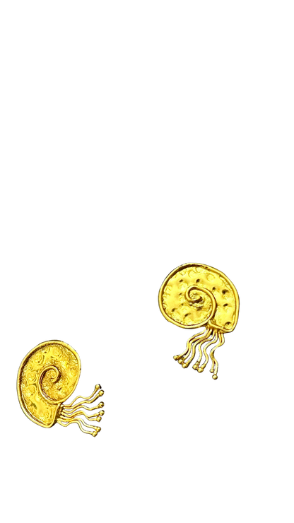 Golden Octopus Handcrafted Earring