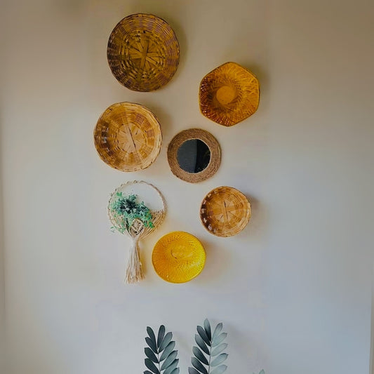 7 pcs Rustic Wall plates for Décor
