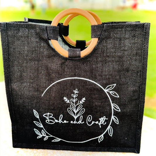 Beautiful beaded flower wooden handbag handmade for women’s fashion