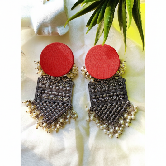 Handloom Fabric Danglers