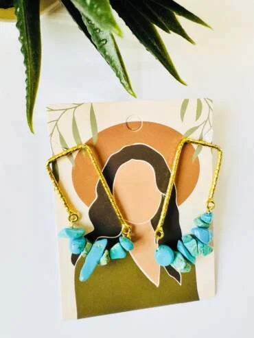 Precious Stone Earrings