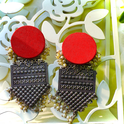 Handloom Fabric Danglers