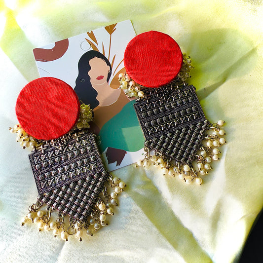 Handloom Fabric Danglers