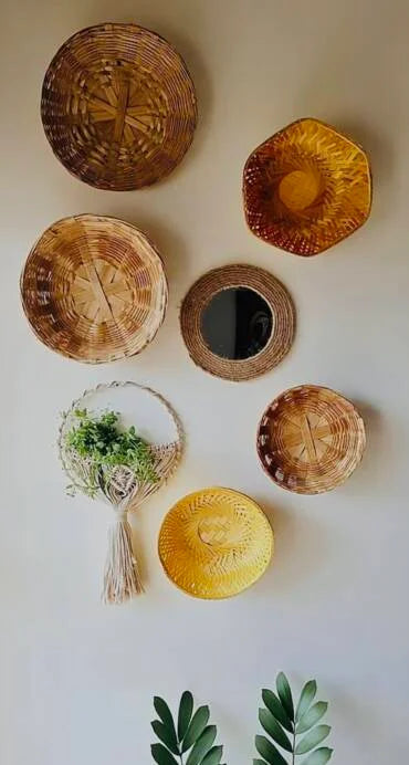7 pcs Rustic Wall plates for Décor