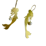 Mermaid Shaped Metal Earring