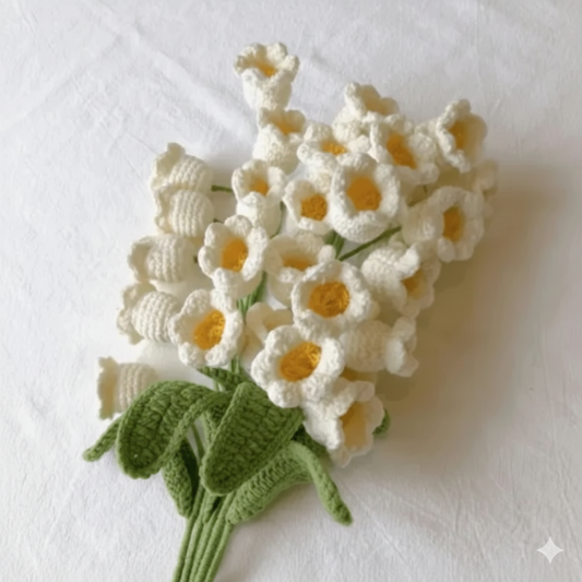 Lily Valley Crochet Handmade Flower