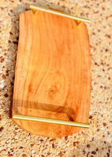 Raw Wooden Chopping Tray