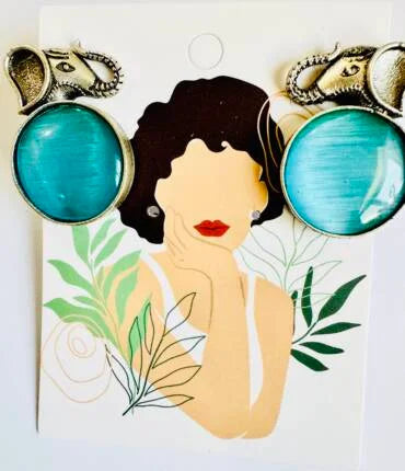 Unique Elephant design with Precious Stone