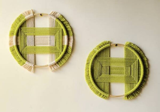 Macrame thread Handmade Circle shape Wall Décor